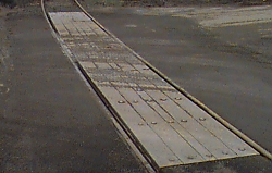 plastic lumber rail crossing