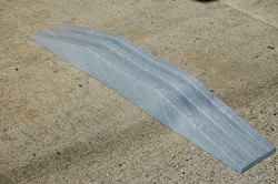 Custom bus ramp extruded from MAXiTUF HDPE plastic lumber