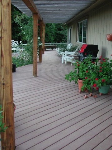 MAXiTUF recycled plastic lumber installation
