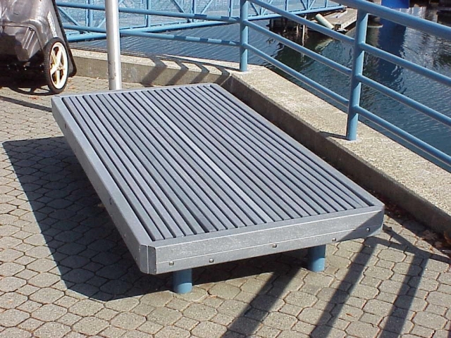 MAXiTUF recycled plastic lumber installation