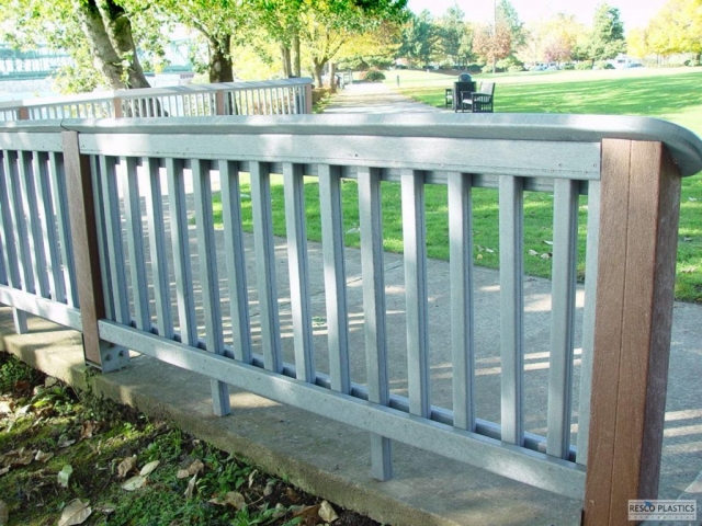 MAXiTUF recycled plastic lumber installation