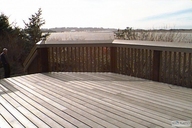 MAXiTUF recycled plastic lumber installation