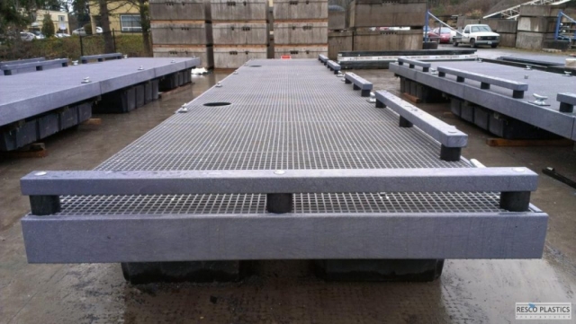 MAXiTUF recycled plastic lumber installation
