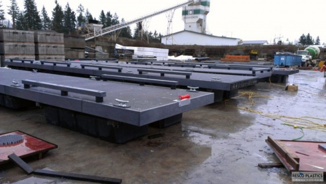 MAXiTUF recycled plastic lumber installation