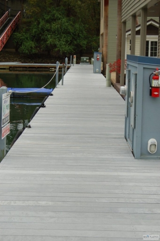 MAXiTUF recycled plastic lumber installation