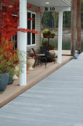 MAXiTUF recycled plastic lumber installation