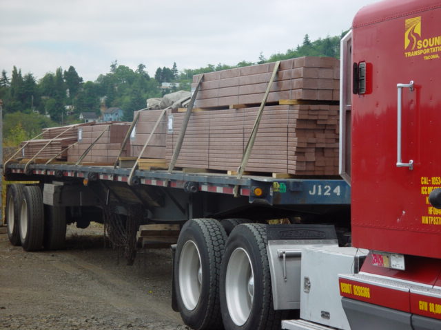 MAXiTUF recycled plastic lumber installation